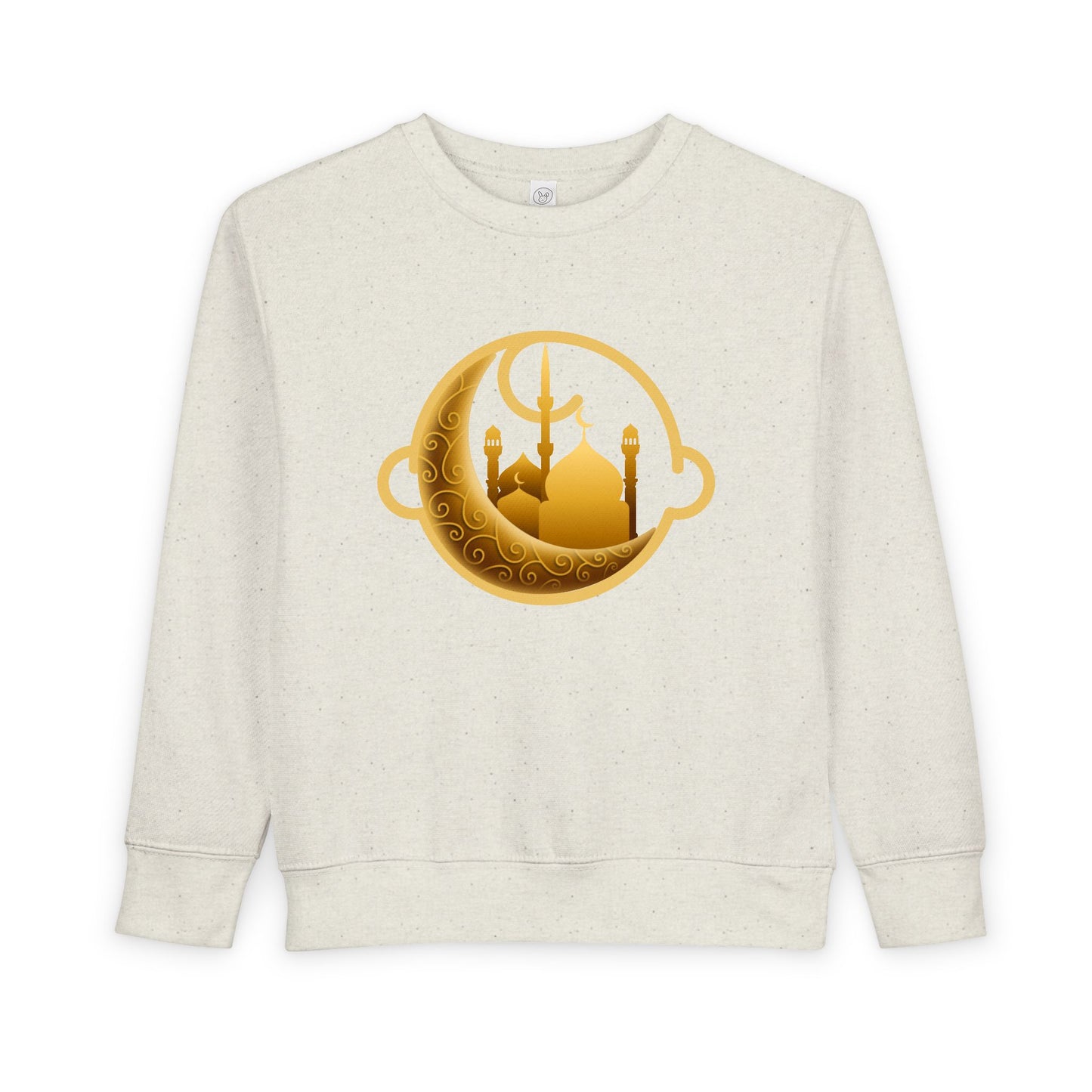 Golden Moonlit Crescent Mosque Kids Pullover