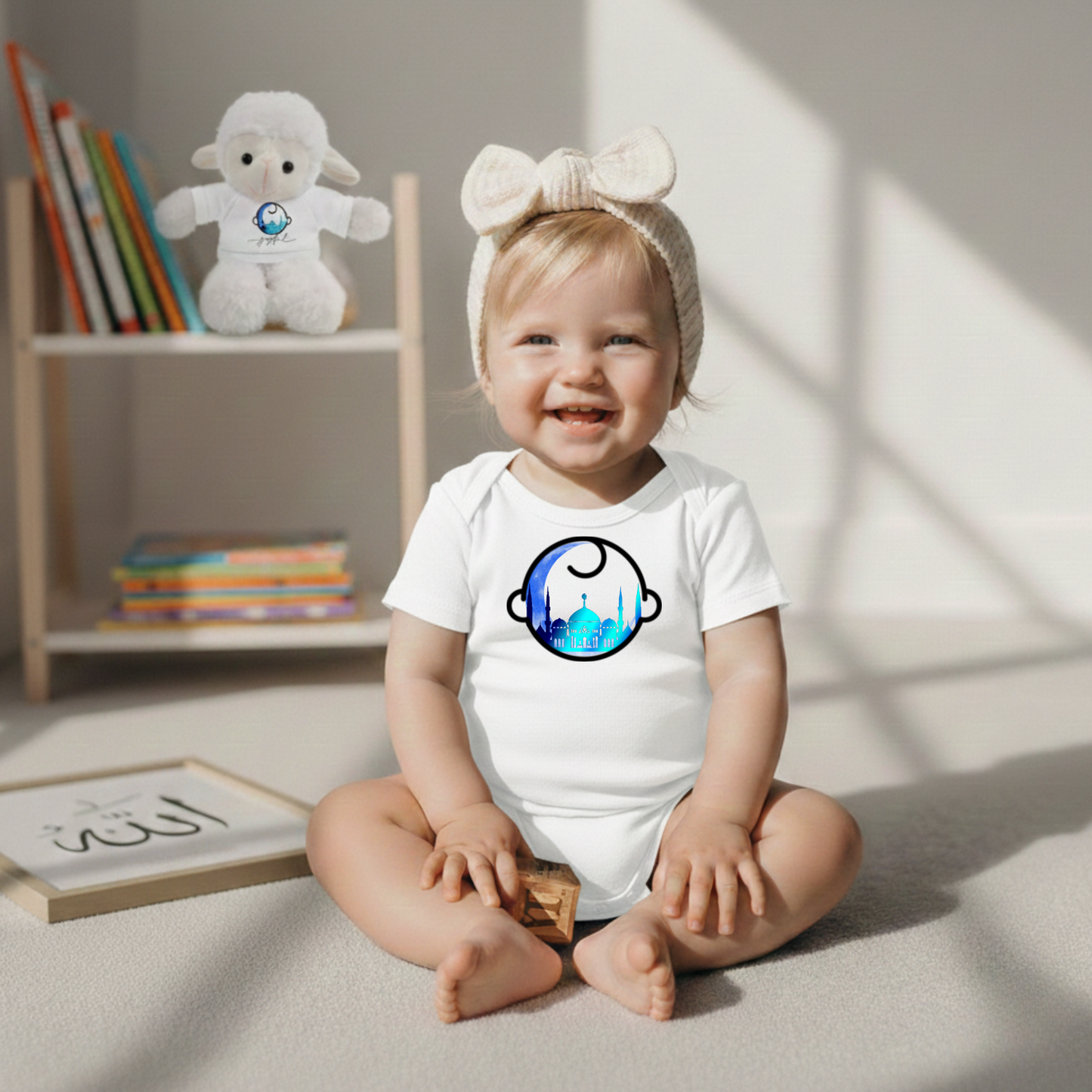 Moonlit Crescent Mosque (Blue Mosque Skyline)